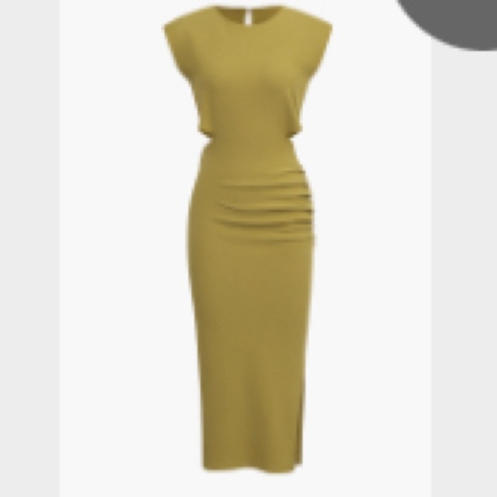 BRAND NEW WITH TAGS -Micas Olive cut out dress